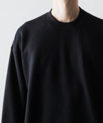 画像をギャラリービューアに読み込む, ssstein(シュタイン)のYAK/COTTON SWEAT LS - BLACKの公式通販サイトsession福岡セレクトショップ
