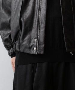 CODA / コーダ】BLACK SYNTHETIC LEATHER CLUB JACKET - BLACK | 公式