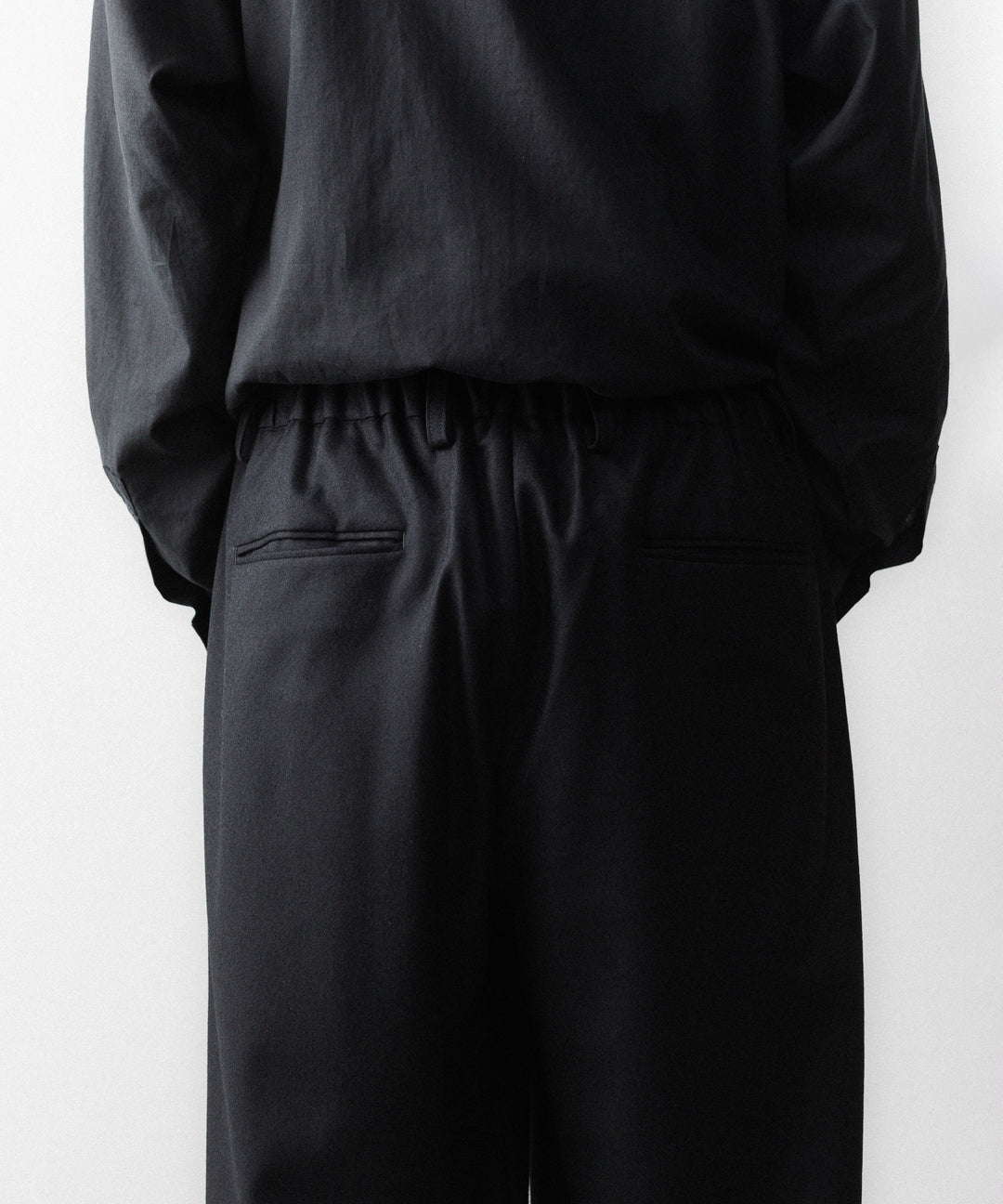 ssstein(シュタイン)のWOOL FLANNEL EASY WIDE TROUSERS - BLACKの公式通販サイトsession福岡セレクトショップ