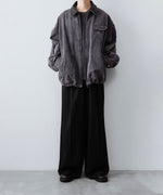 画像をギャラリービューアに読み込む, 【ssstein】SULFUR DYED WHIP CORD VINTAGE ZIP JACKET - BLACK
