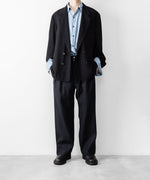 画像をギャラリービューアに読み込む, INTÉRIM インテリムのSILK LINEN "BOURGERON" FRENCH WORK TROUSERのBLACK 公式通販サイトsession福岡セレクトショップ
