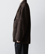 画像をギャラリービューアに読み込む, ssstein(シュタイン)のCOW NUBUCK BLAZER - DARK BROWNの公式通販サイトsession福岡セレクトショップ
