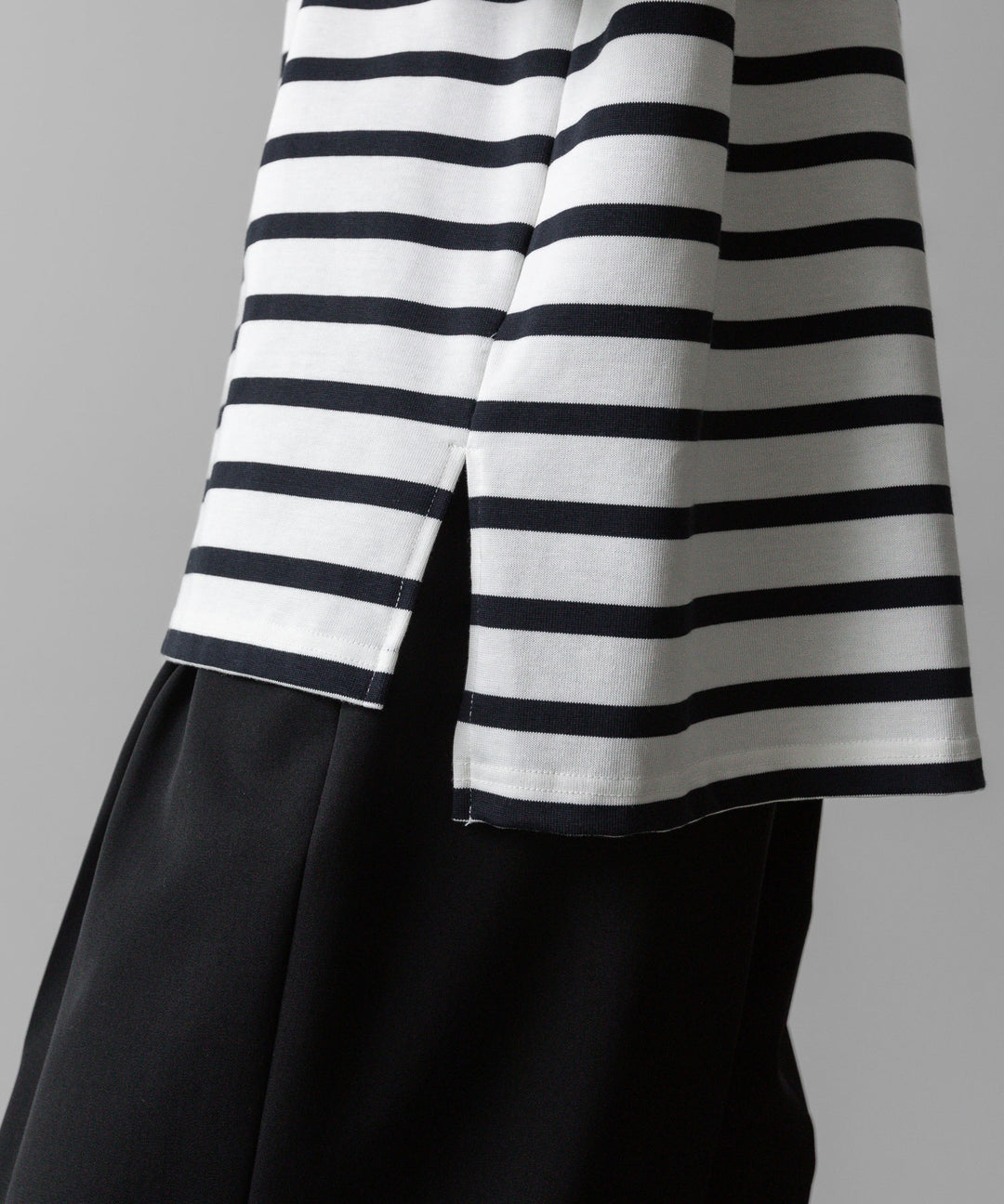 INTÉRIM - インテリムのHYPER BIG SUVIN GIZA BASQUE BORDER H/S SHIRT - WHITE×NAVY公式通販サイトsession福岡セレクトショップ