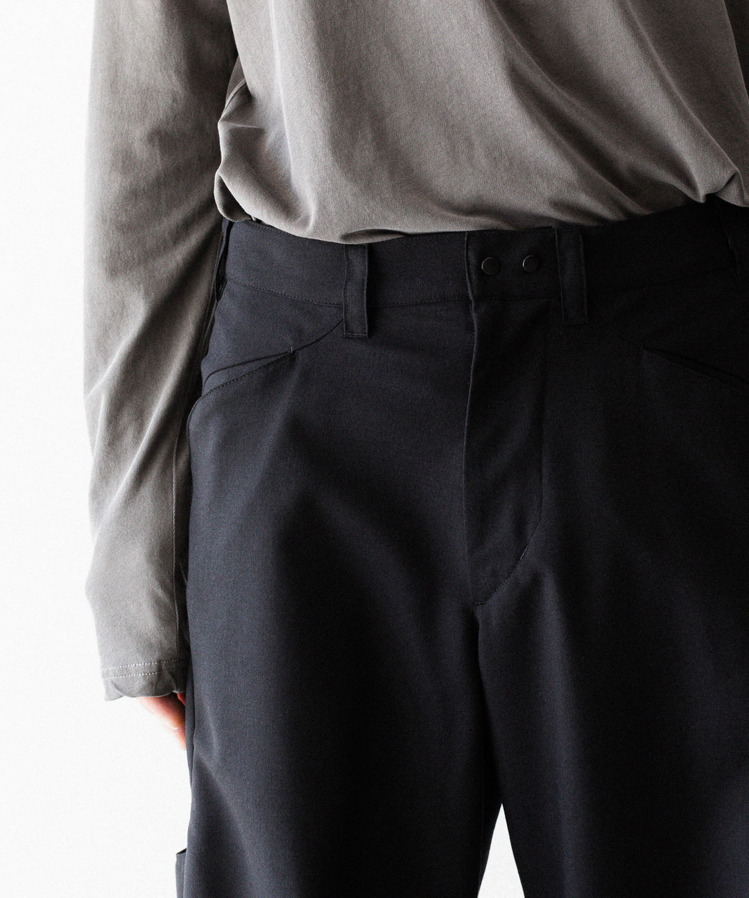 OPPOSE DUALITY オポーズデュアリティのSUB ONG WOOL TRSのBLACKのBLACK 公式通販サイトsession福岡セレクトショップ
