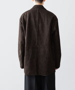 画像をギャラリービューアに読み込む, ssstein(シュタイン)のCOW NUBUCK BLAZER - DARK BROWNの公式通販サイトsession福岡セレクトショップ
