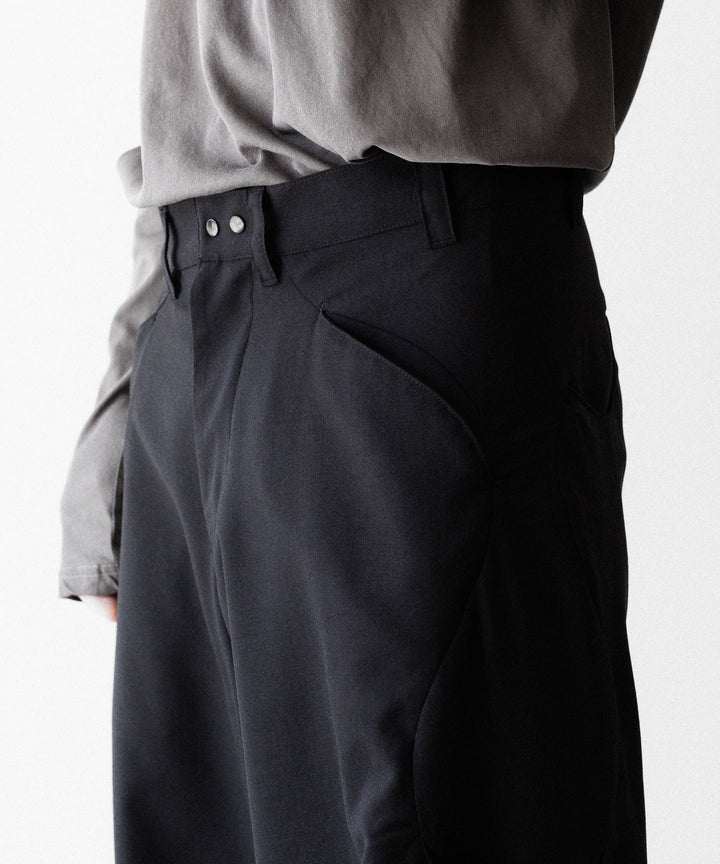 OPPOSE DUALITY オポーズデュアリティのSUB ONG WOOL TRSのBLACKのBLACK 公式通販サイトsession福岡セレクトショップ