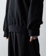 画像をギャラリービューアに読み込む, ssstein(シュタイン)のYAK/COTTON SWEAT LS - BLACKの公式通販サイトsession福岡セレクトショップ
