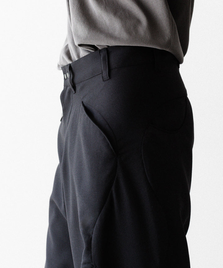 OPPOSE DUALITY オポーズデュアリティのSUB ONG WOOL TRSのBLACKのBLACK 公式通販サイトsession福岡セレクトショップ