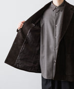 画像をギャラリービューアに読み込む, ssstein(シュタイン)のCOW NUBUCK BLAZER - DARK BROWNの公式通販サイトsession福岡セレクトショップ
