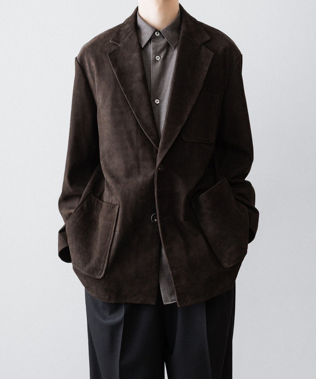 ssstein(シュタイン)のCOW NUBUCK BLAZER - DARK BROWNの公式通販サイトsession福岡セレクトショップ
