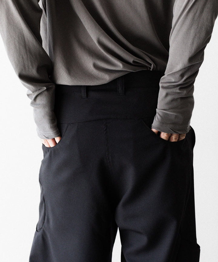 OPPOSE DUALITY オポーズデュアリティのSUB ONG WOOL TRSのBLACKのBLACK 公式通販サイトsession福岡セレクトショップ