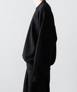 画像をギャラリービューアに読み込む, ssstein(シュタイン)のYAK/COTTON SWEAT LS - BLACKの公式通販サイトsession福岡セレクトショップ
