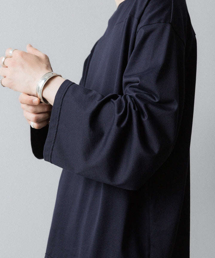 INTÉRIM(インテリム)の HYPER BIG HIGH GAUGE SUVIN JERSEY L/S FOOTBALL TEE - ROYAL D.PURPLEの公式通販サイトsession福岡セレクトショップ