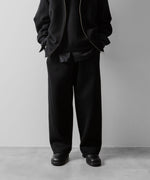 画像をギャラリービューアに読み込む, ssstein(シュタイン)のCOTTON DOUBLE KNIT TWIST SEAM PANTS - BLACKの公式通販サイトsession福岡セレクトショップ
