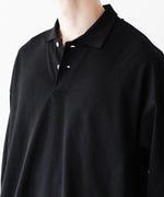 画像をギャラリービューアに読み込む, INTÉRIM - インテリムのHIGH GAUGE SEA ISLAND PIQUE HYPER BIG LONG POLOのBLACK公式通販サイトsession福岡セレクトショップ
