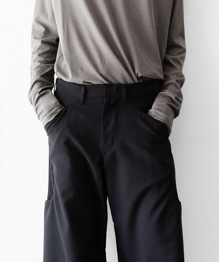 OPPOSE DUALITY オポーズデュアリティのSUB ONG WOOL TRSのBLACKのBLACK 公式通販サイトsession福岡セレクトショップ