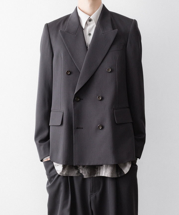 UJOH ウジョーのLOW GORGE PEAKED LAPEL JKTのSTEEL GRAYK公式通販サイトsession福岡セレクトショップ