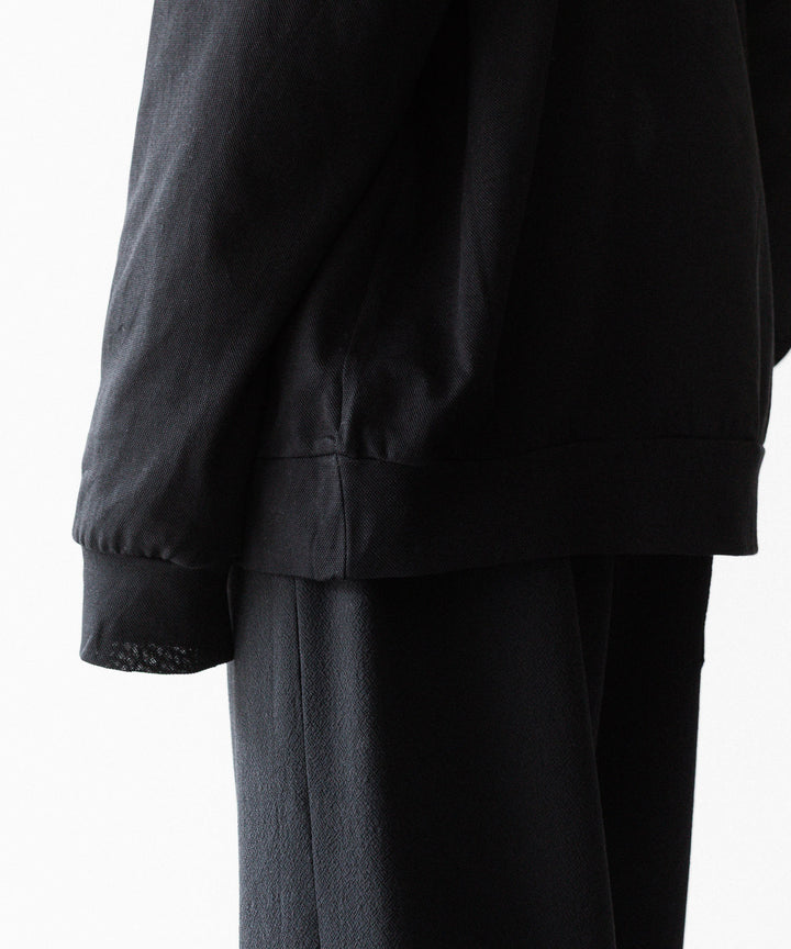INTÉRIM - インテリムのHIGH GAUGE SEA ISLAND PIQUE HYPER BIG LONG POLOのBLACK公式通販サイトsession福岡セレクトショップ