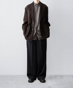 画像をギャラリービューアに読み込む, ssstein(シュタイン)のCOW NUBUCK BLAZER - DARK BROWNの公式通販サイトsession福岡セレクトショップ
