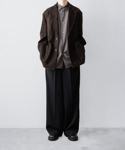 ssstein / シュタイン】COW NUBUCK BLAZER - DARK BROWN | 公式通販