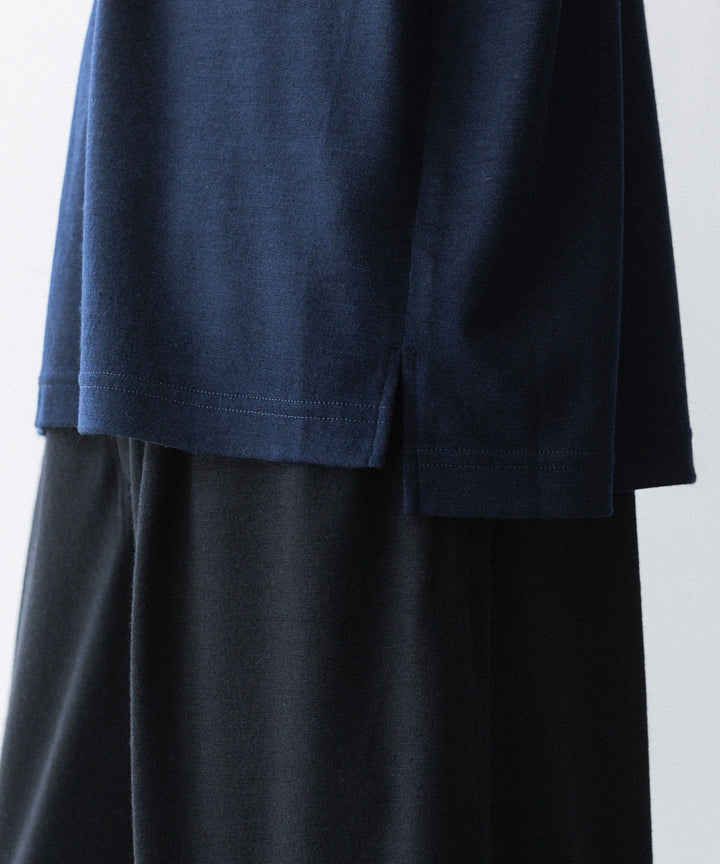 WWW WRAPINKNOT wool wearのS/S POLO SHIRTのNAVY 公式通販サイトsession福岡セレクトショップ