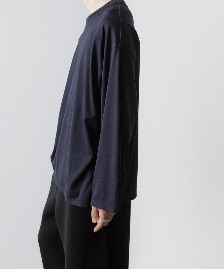 INTÉRIM(インテリム)の HYPER BIG HIGH GAUGE SUVIN JERSEY L/S FOOTBALL TEE - ROYAL D.PURPLEの公式通販サイトsession福岡セレクトショップ