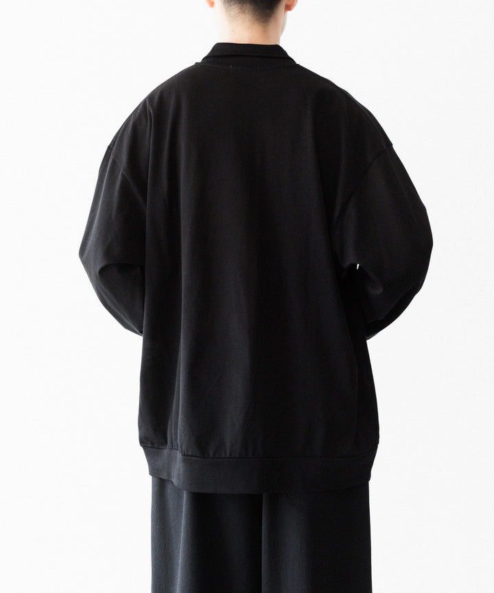 INTÉRIM - インテリムのHIGH GAUGE SEA ISLAND PIQUE HYPER BIG LONG POLOのBLACK公式通販サイトsession福岡セレクトショップ