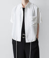 【ato】OVERSIZED DRAW CORD SHIRT - WHITE
