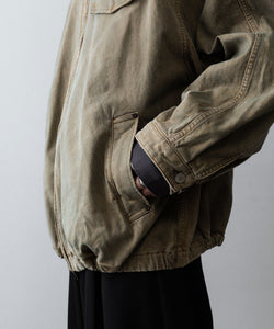 ssstein / シュタイン】SULFUR DYED WHIP CORD VINTAGE ZIP JACKET