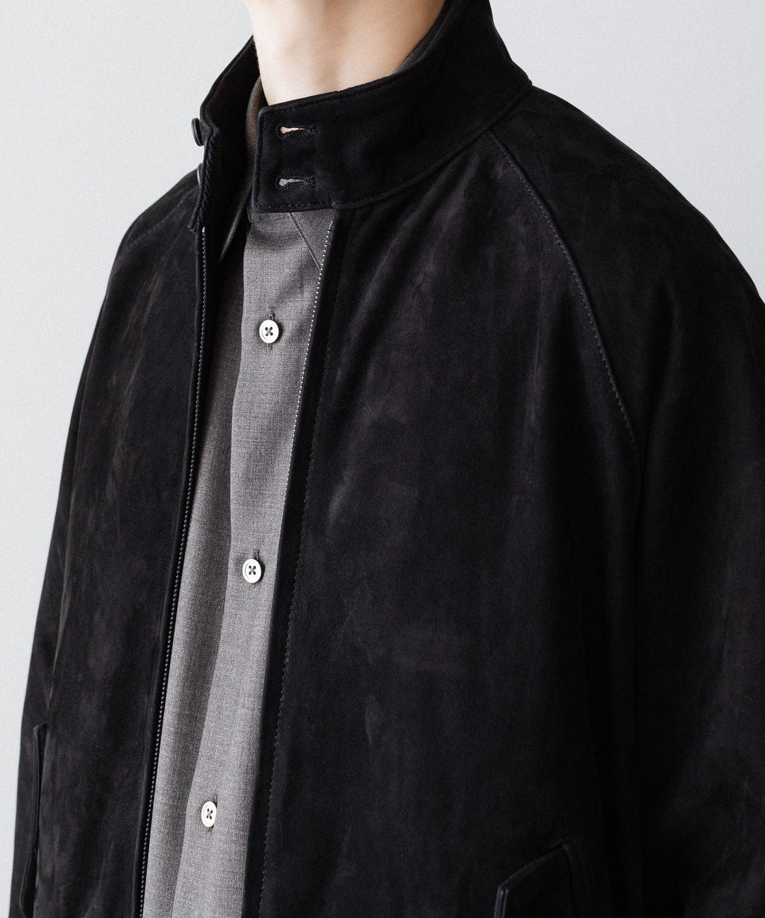 ssstein(シュタイン)のCOW NUBUCK SWING TOP JACKET - BLACKの公式通販サイトsession福岡セレクトショップ