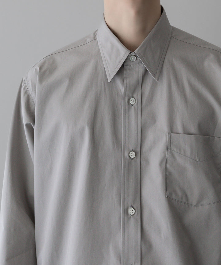 INTÉRIM - インテリムの120/2 SUPIMA HIGH COUNT BROAD VINTAGE DRESS WORK SHIRT - GRAY公式通販サイトsession福岡セレクトショップ
