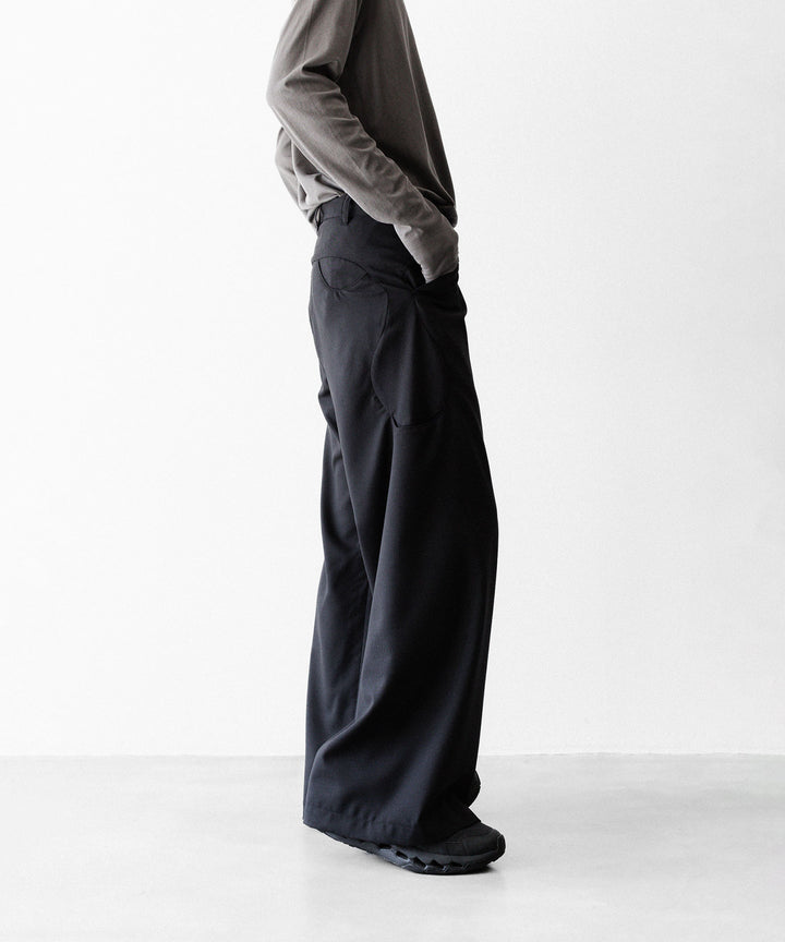 OPPOSE DUALITY オポーズデュアリティのSUB ONG WOOL TRSのBLACKのBLACK 公式通販サイトsession福岡セレクトショップ