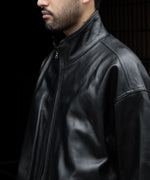 画像をギャラリービューアに読み込む, ssstein(シュタイン)のSHEEP LEATHER STAND COLLAR JACKET - BLACKの公式通販サイトsession福岡セレクトショップ
