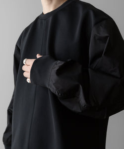 UJOH(ウジョー)のBLOUSON SLEEVE PULLOVER - BLACKの公式通販サイトsession福岡セレクトショップ