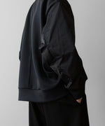 画像をギャラリービューアに読み込む, UJOH(ウジョー)のBLOUSON SLEEVE PULLOVER - BLACKの公式通販サイトsession福岡セレクトショップ
