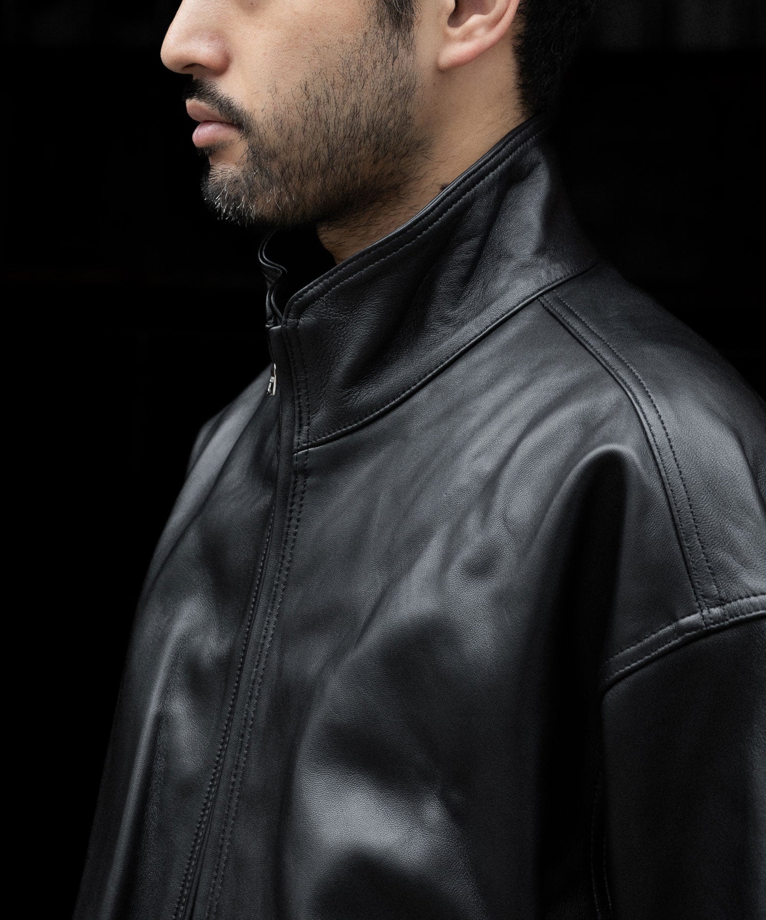 ssstein(シュタイン)のSHEEP LEATHER STAND COLLAR JACKET - BLACKの公式通販サイトsession福岡セレクトショップ