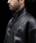 画像をギャラリービューアに読み込む, ssstein(シュタイン)のSHEEP LEATHER STAND COLLAR JACKET - BLACKの公式通販サイトsession福岡セレクトショップ
