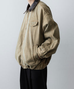 ssstein / シュタイン】SULFUR DYED WHIP CORD VINTAGE ZIP JACKET