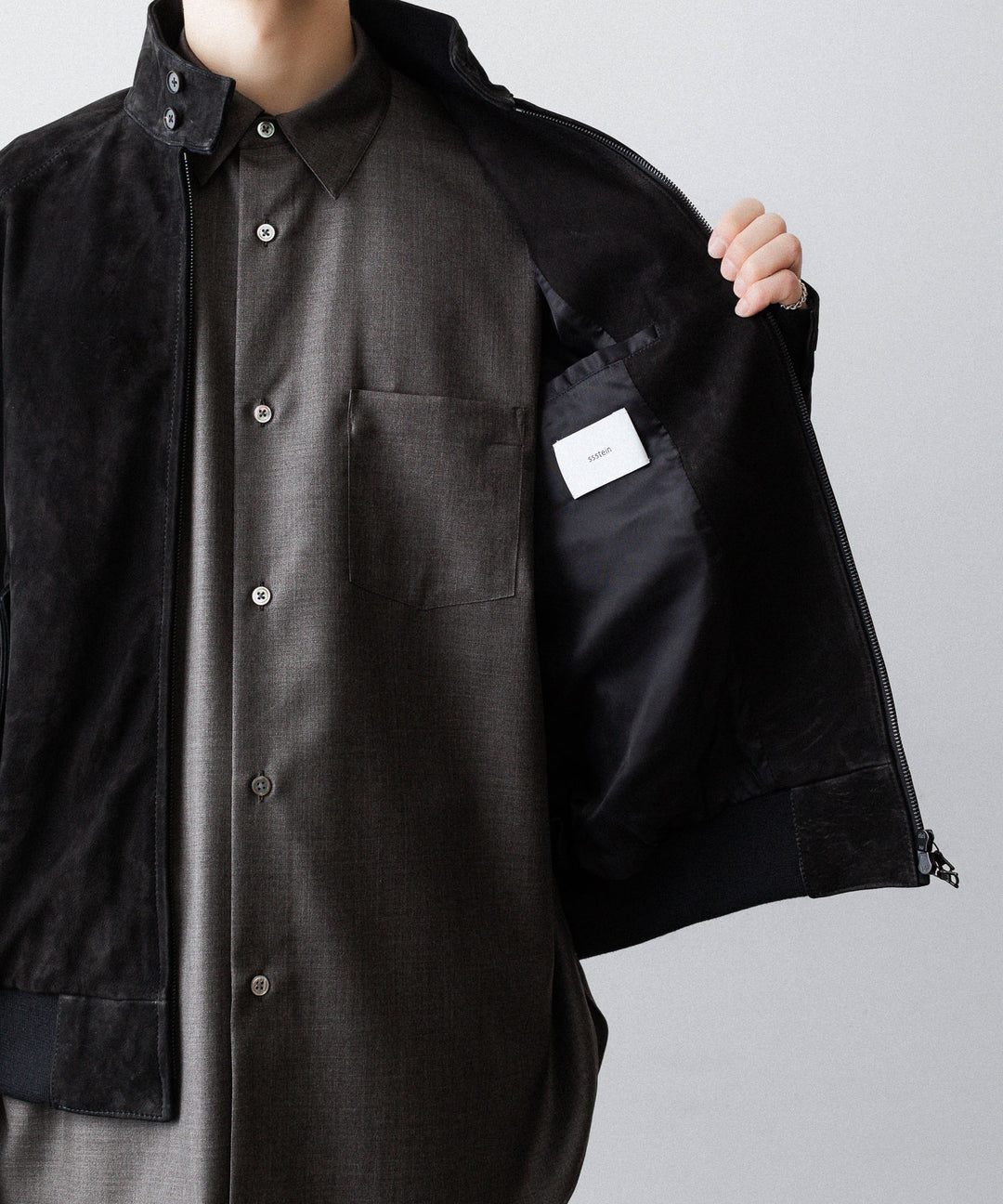 ssstein(シュタイン)のCOW NUBUCK SWING TOP JACKET - BLACKの公式通販サイトsession福岡セレクトショップ