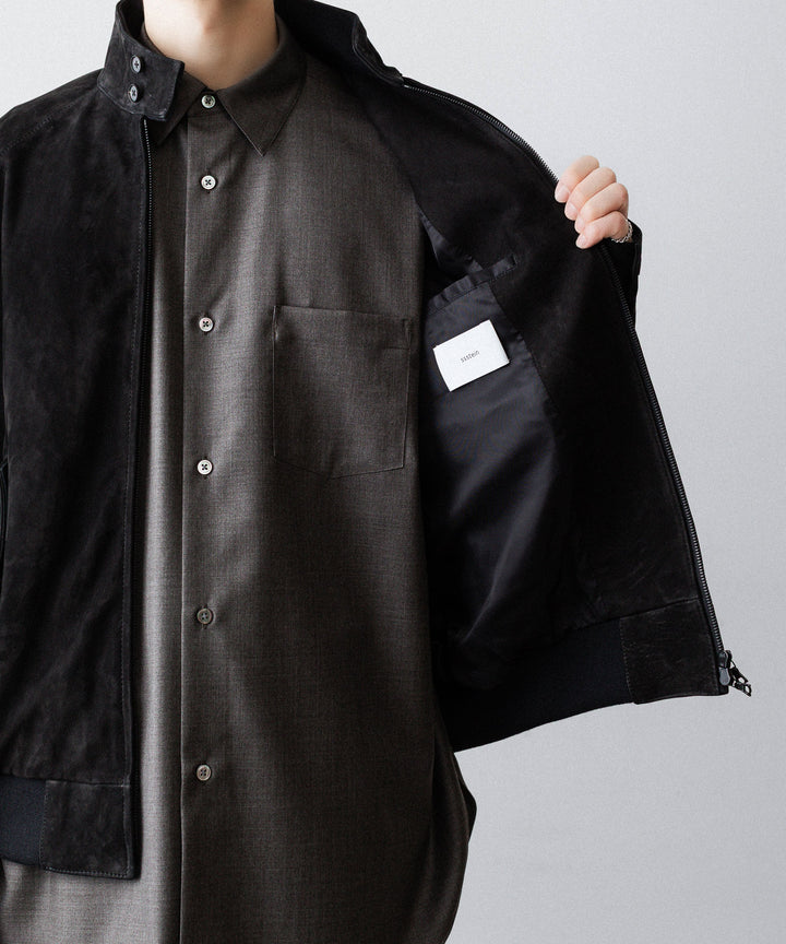 ssstein(シュタイン)のCOW NUBUCK SWING TOP JACKET - BLACKの公式通販サイトsession福岡セレクトショップ