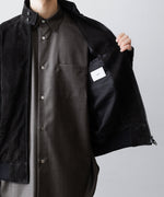 画像をギャラリービューアに読み込む, ssstein(シュタイン)のCOW NUBUCK SWING TOP JACKET - BLACKの公式通販サイトsession福岡セレクトショップ
