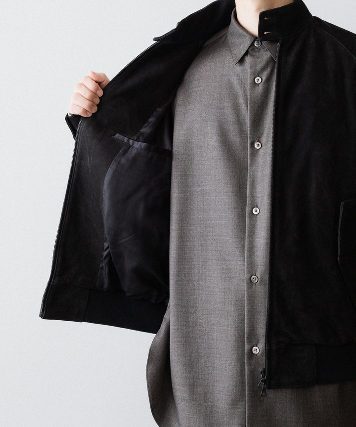ssstein(シュタイン)のCOW NUBUCK SWING TOP JACKET - BLACKの公式通販サイトsession福岡セレクトショップ