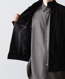 ssstein / シュタイン】COW NUBUCK SWING TOP JACKET - BLACK | 公式