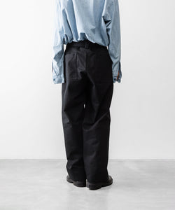 INTÉRIM/インテリム】 FABRIC WASHER CHINO BELTED FRENCH ARMY MIL