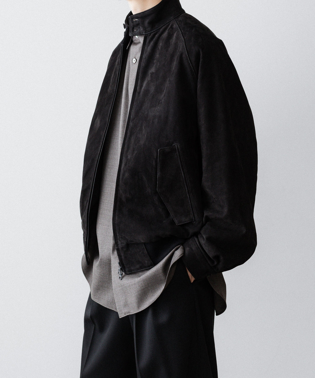 ssstein(シュタイン)のCOW NUBUCK SWING TOP JACKET - BLACKの公式通販サイトsession福岡セレクトショップ