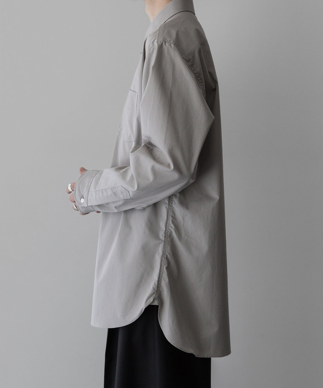 INTÉRIM - インテリムの120/2 SUPIMA HIGH COUNT BROAD VINTAGE DRESS WORK SHIRT - GRAY公式通販サイトsession福岡セレクトショップ