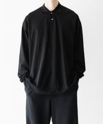 画像をギャラリービューアに読み込む, INTÉRIM - インテリムのHIGH GAUGE SEA ISLAND PIQUE HYPER BIG LONG POLOのBLACK公式通販サイトsession福岡セレクトショップ
