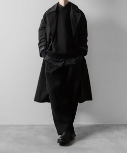 ssstein(シュタイン)のCOTTON DOUBLE KNIT TWIST SEAM PANTS - BLACKの公式通販サイトsession福岡セレクトショップ