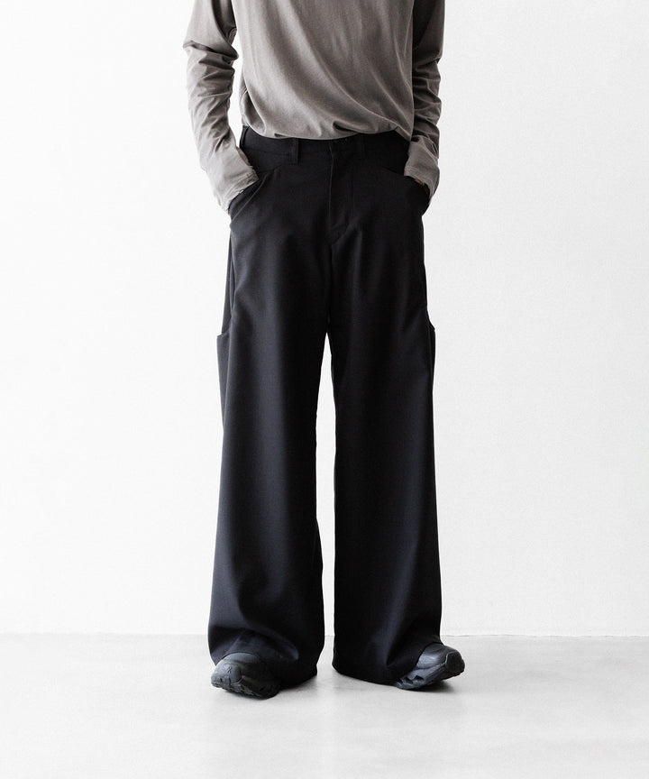 OPPOSE DUALITY オポーズデュアリティのSUB ONG WOOL TRSのBLACKのBLACK 公式通販サイトsession福岡セレクトショップ