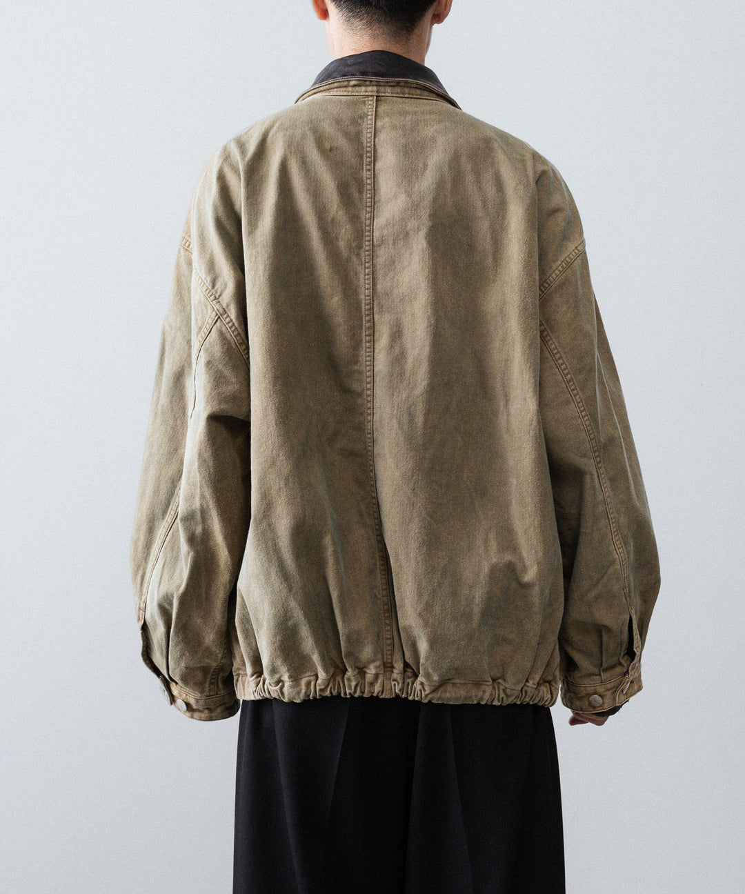 【ssstein】SULFUR DYED WHIP CORD VINTAGE ZIP JACKET - KHAKI